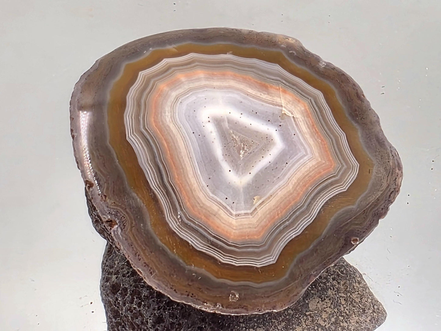 Malawi Agate Colour Banded Polished Crystal  (#57)
