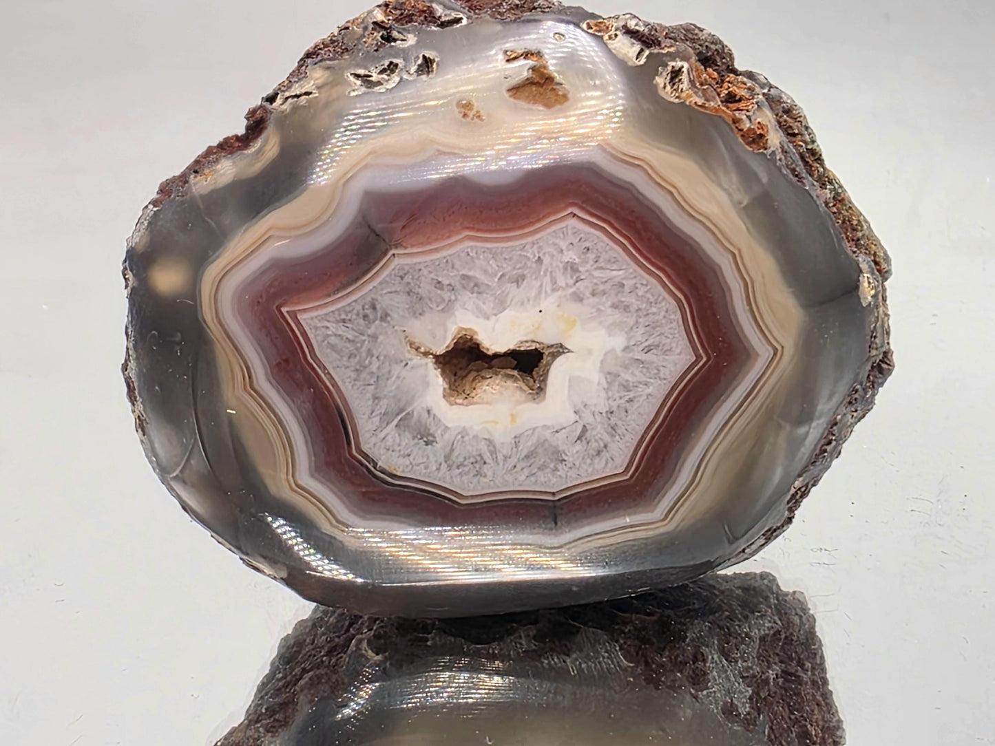 Malawi Agate Colour Banded Polished Crystal  (#54)