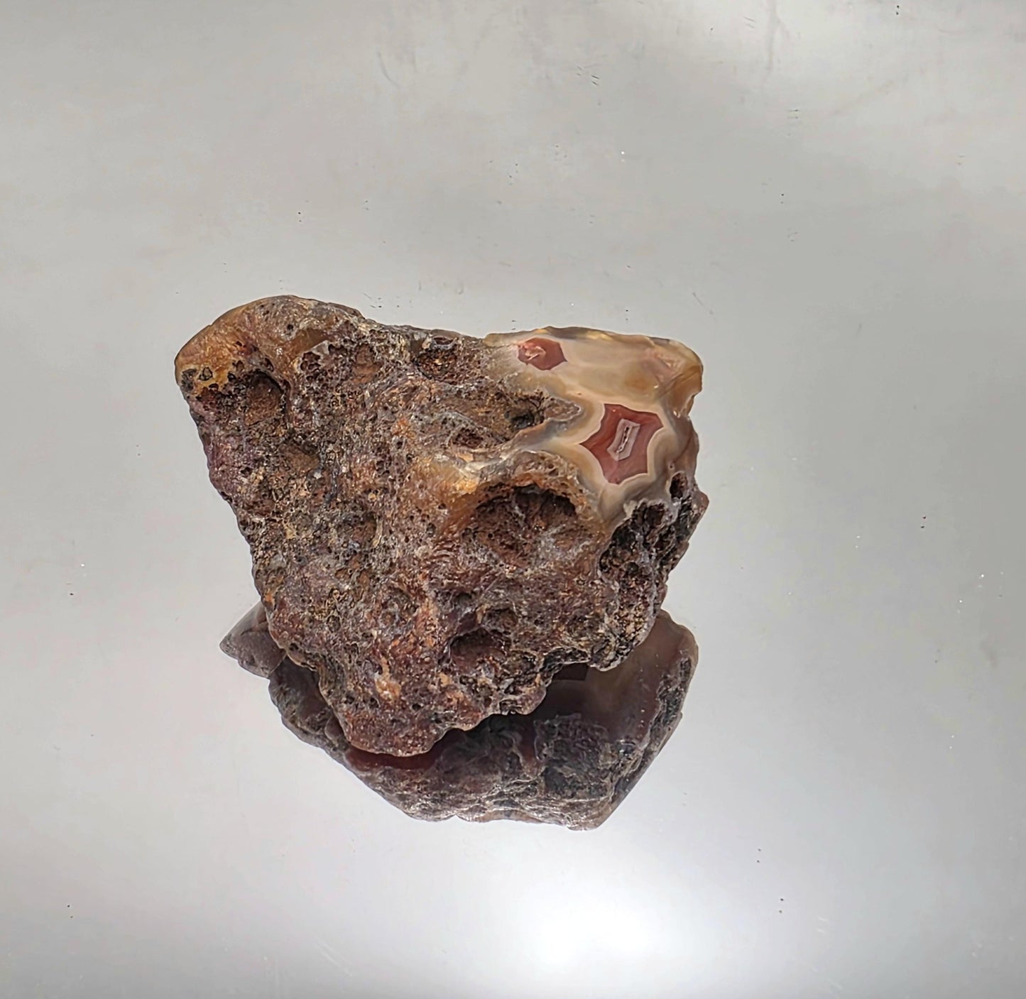 Malawi Agate Colour Banded Polished Crystal  (#53)