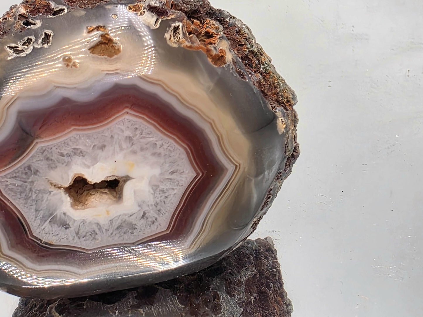 Malawi Agate Colour Banded Polished Crystal  (#54)