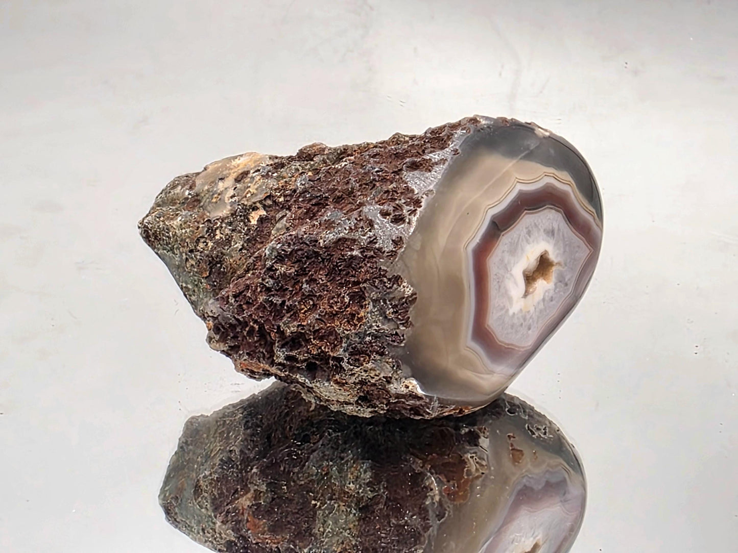 Malawi Agate Colour Banded Polished Crystal  (#54)