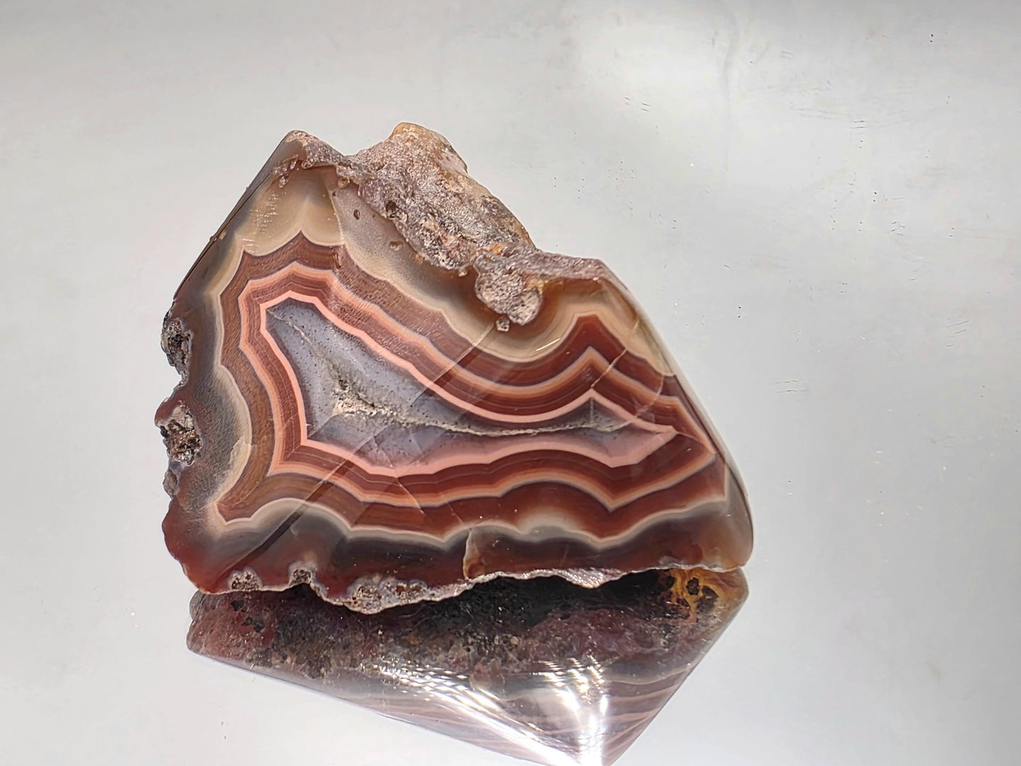 Malawi Agate Colour Banded Polished Crystal  (#53)