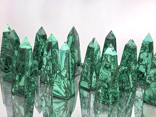 Malachite Crystal Tower - Obelisk 10-11cm