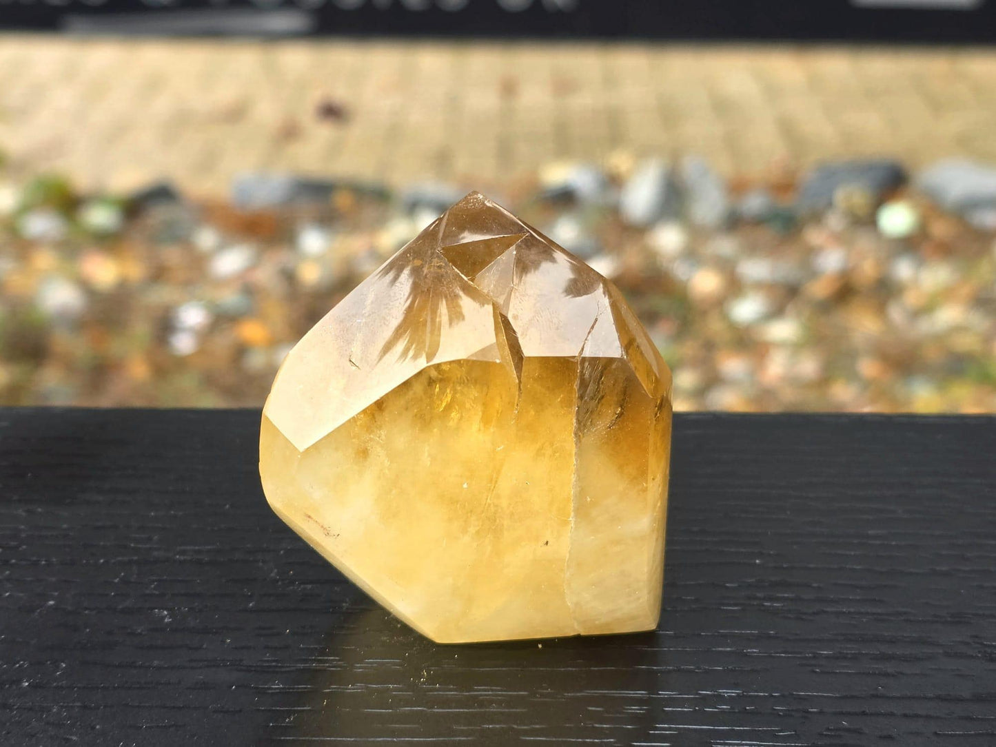 Natural Citrine Crystal Prism from Madagascar (#8)