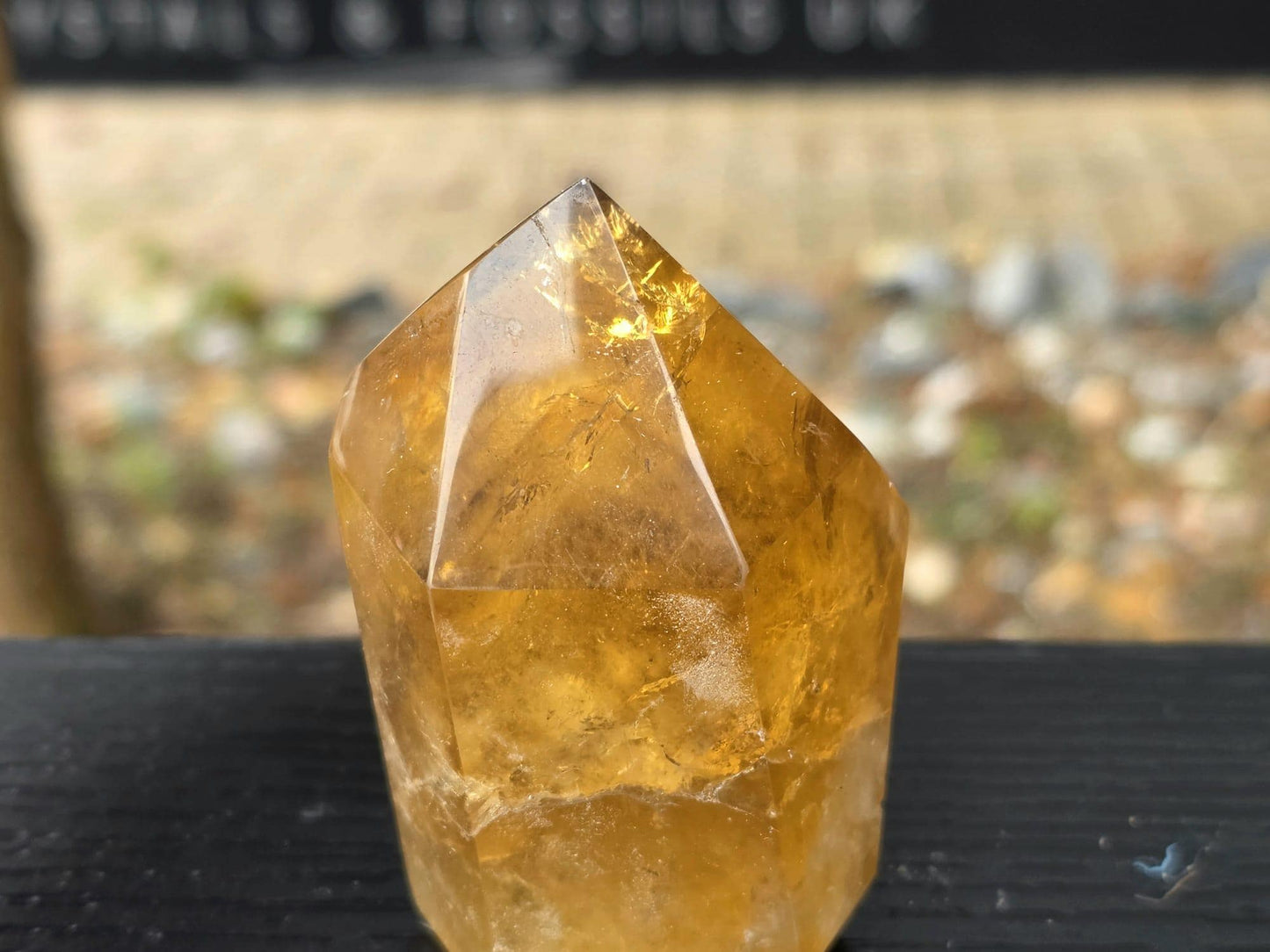 Madagascan Citrine Crystal Prism - Tower , Natural (#4)