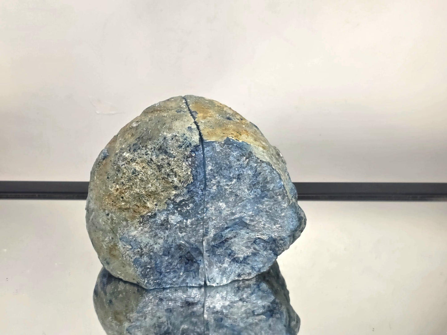 Blue Agate Quartz Crystal Bookends Home Decor Office Gift (#24)