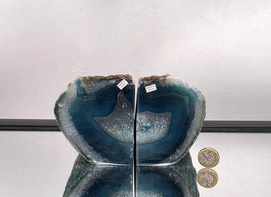 Green Agate Quartz Crystal Bookends Home Decor Office Gift (#7)