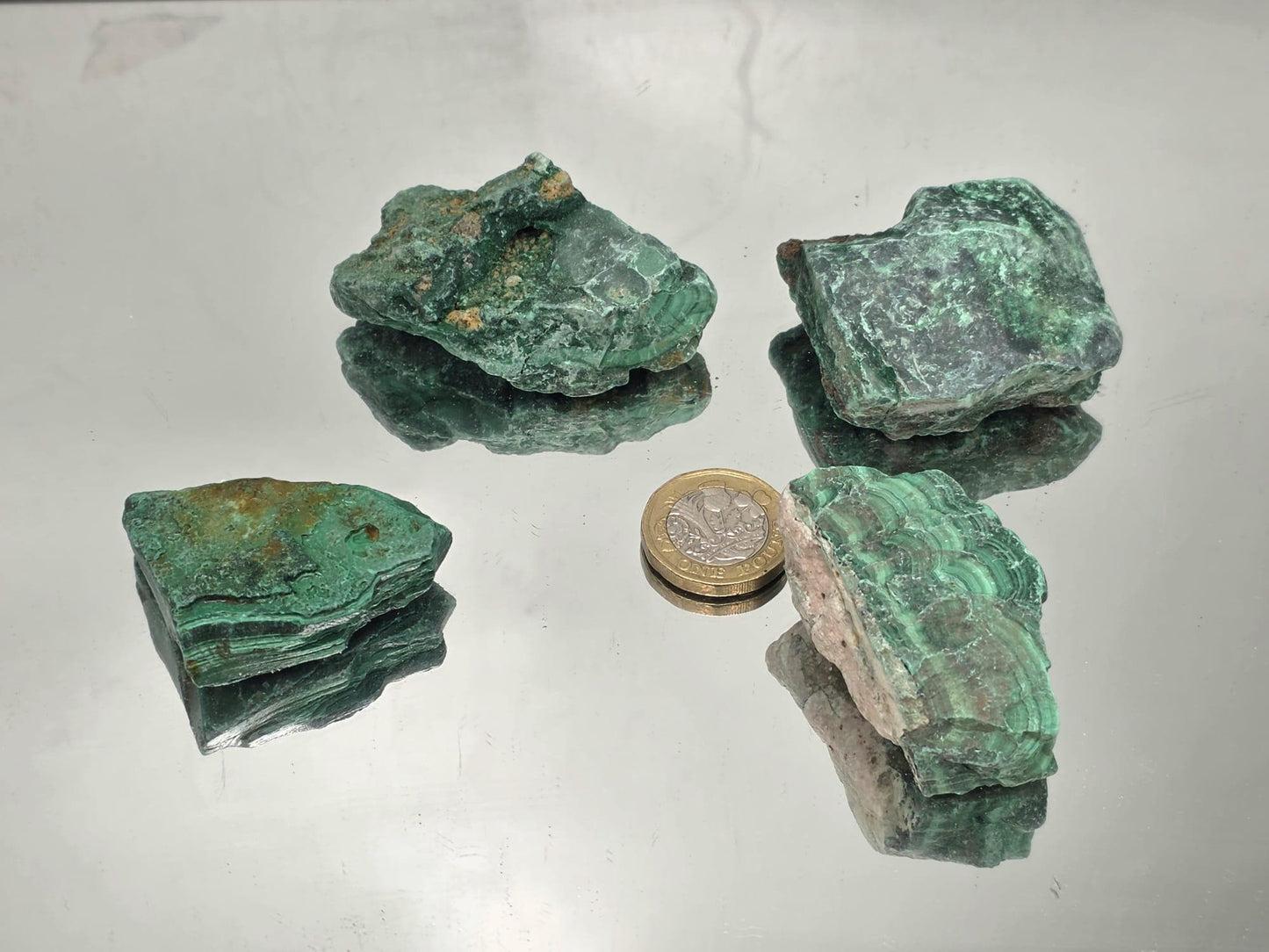 Lapidary Grade Rough Banded Malachite – 250g Batch | Raw Natural Malachite