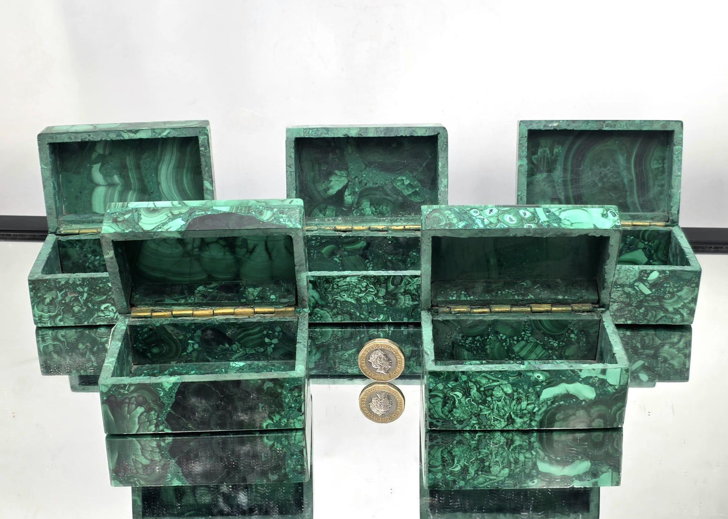 Malachite Jewellery / Crystal Storage Box — Handcrafted Luxury