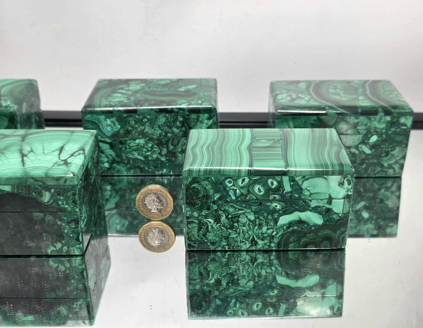Malachite Jewellery / Crystal Storage Box — Handcrafted Luxury