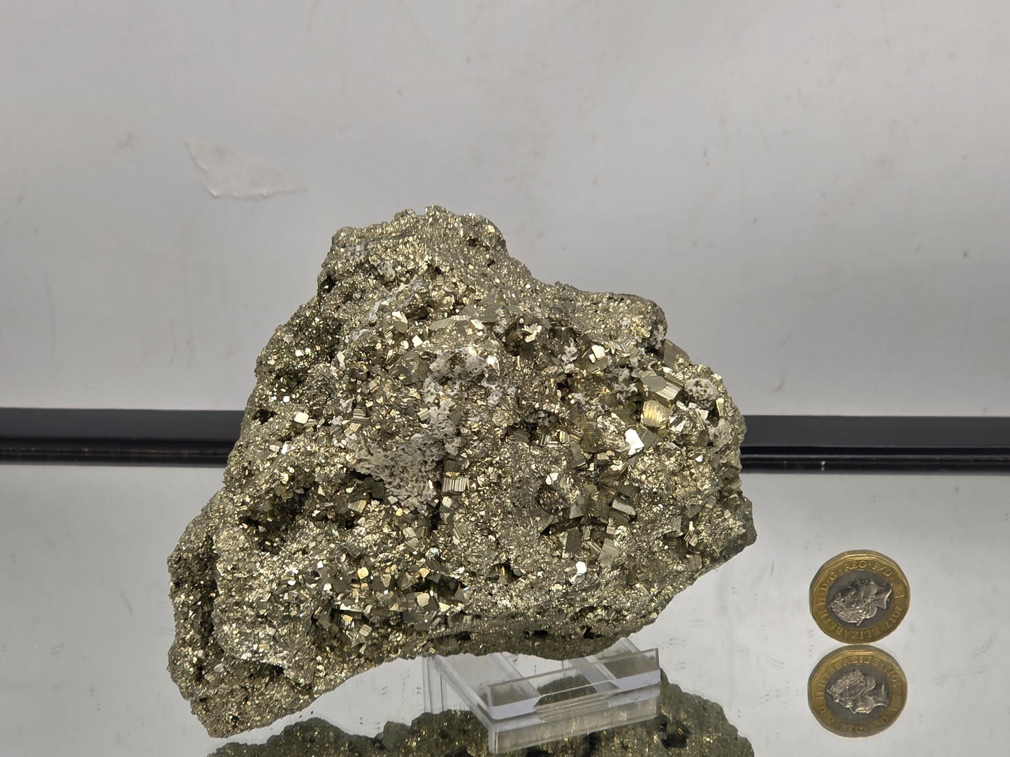 Large Pyrite Crystal Raw Cluster  - Peru 1.32KG  (#5)