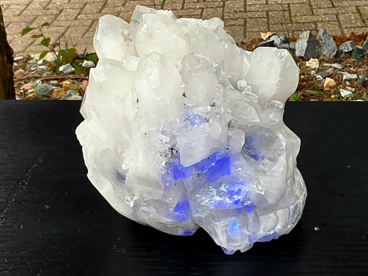 Large Quartz Crystal Skull #7 | Fluorite inclusion | Hand-Carved in Peru | Natural Quartz | Crystal Sculpture | Unique Gift