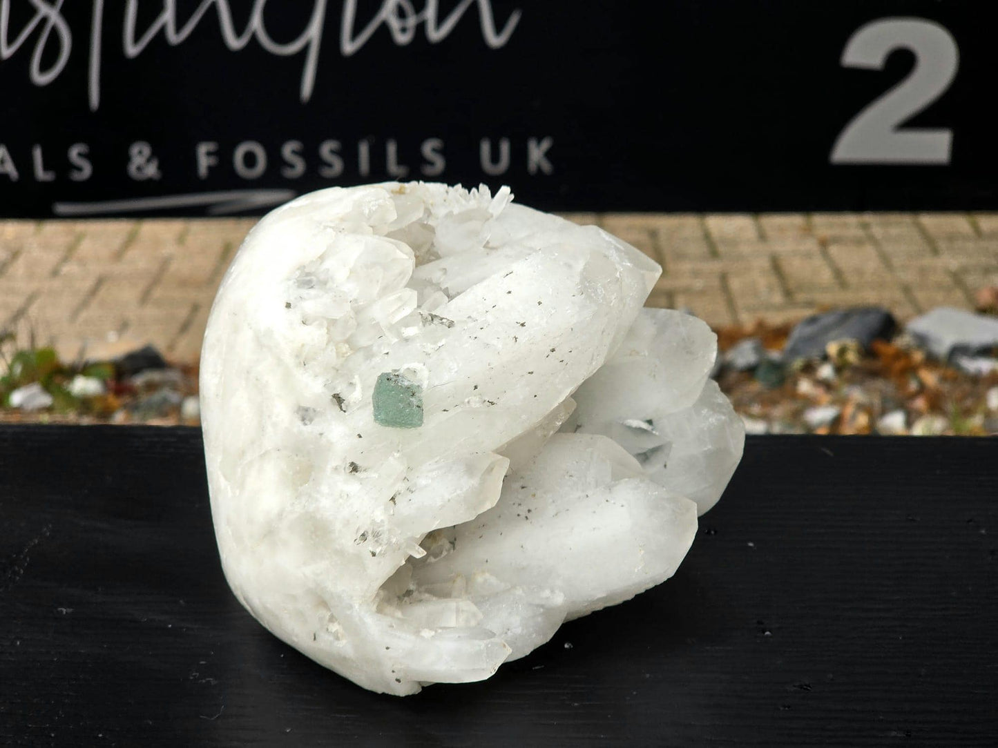 XL Large Quartz Crystal Skull #3 | Fluorite inclusion | Hand-Carved in Peru | Natural Quartz | Crystal Sculpture | Unique Gift