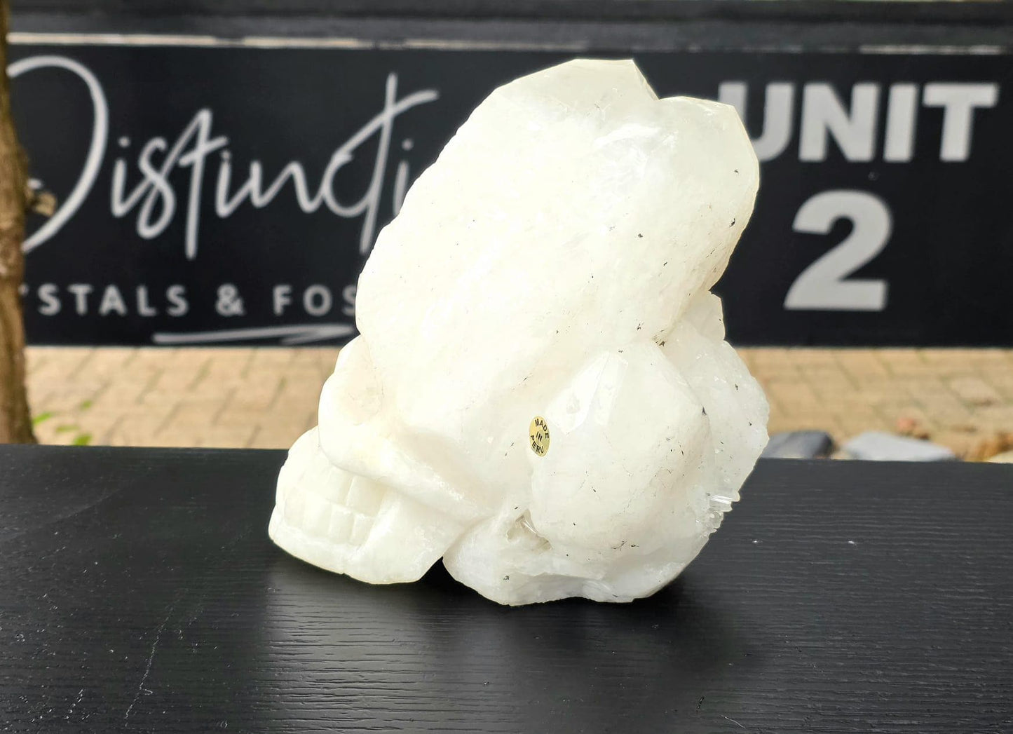 Large Quartz Crystal Skull #2 | Hand-Carved in Peru | Natural Quartz | Crystal Sculpture | Unique Gift