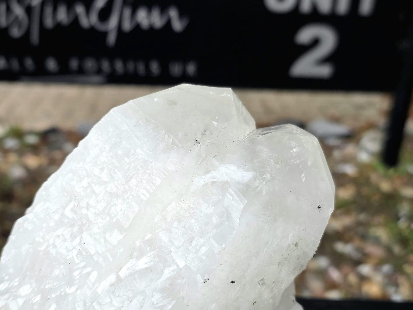 Large Quartz Crystal Skull #2 | Hand-Carved in Peru | Natural Quartz | Crystal Sculpture | Unique Gift