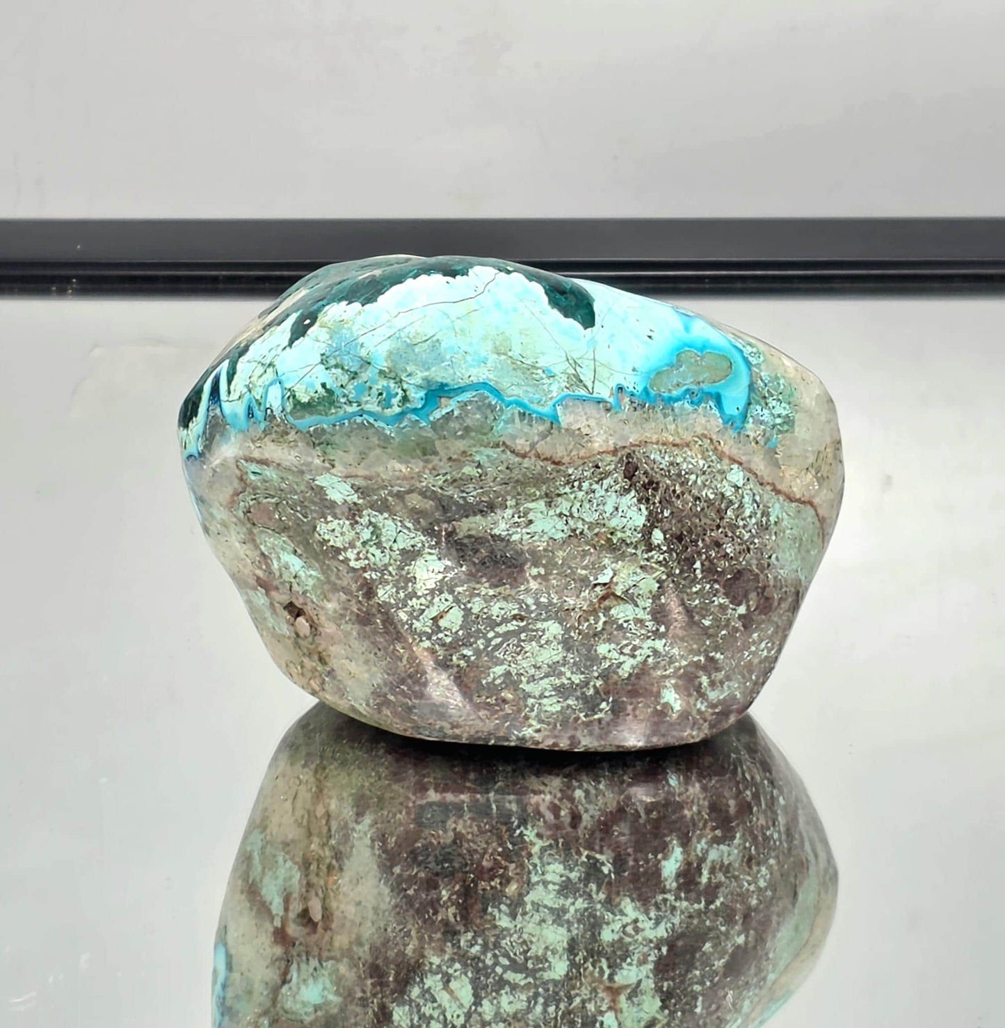 Polished Dioptase Crystal | Collector’s Specimen | Natural Gem Mineral Display
