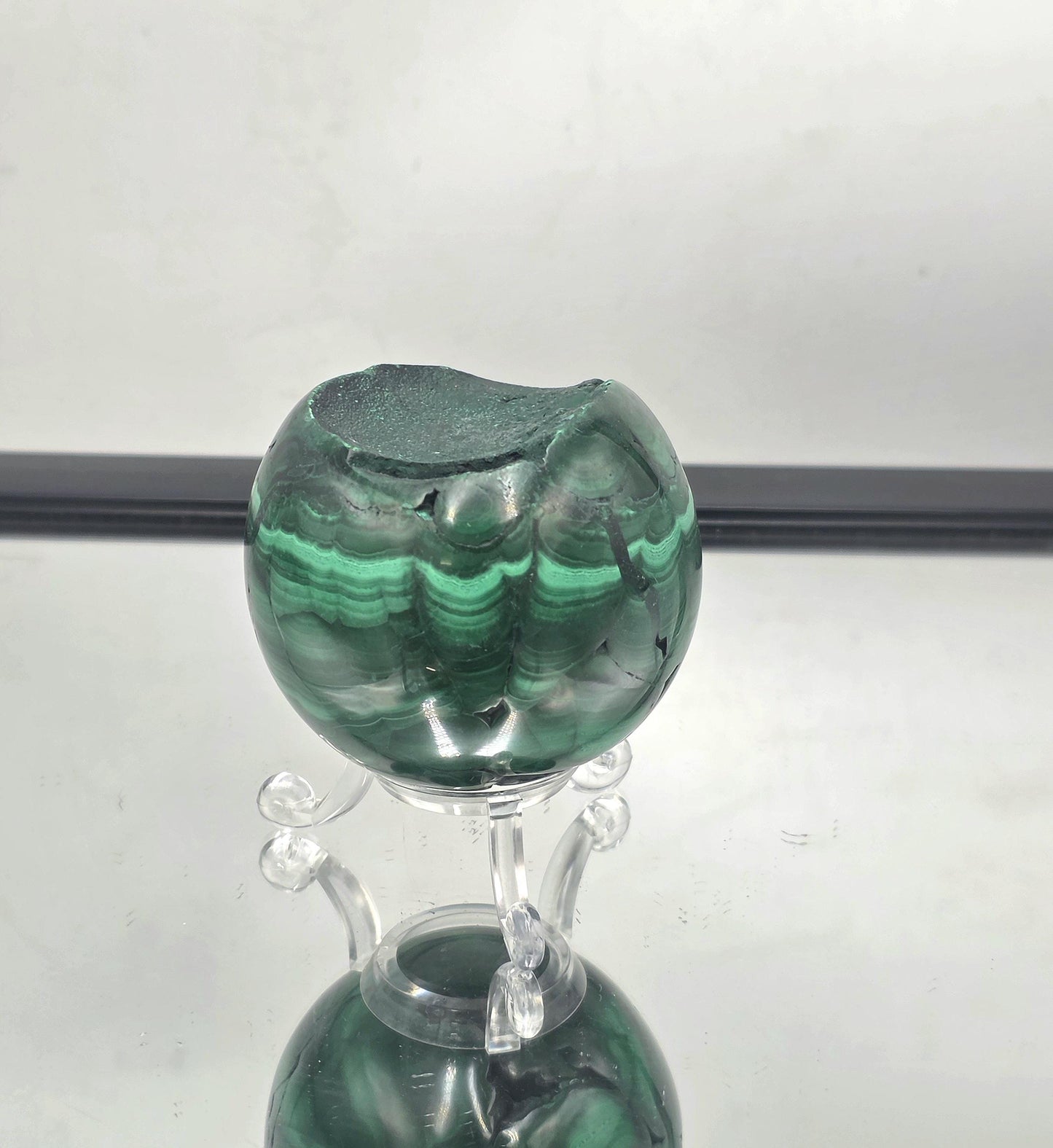 Malachite Crystal Sphere Polished (#21)
