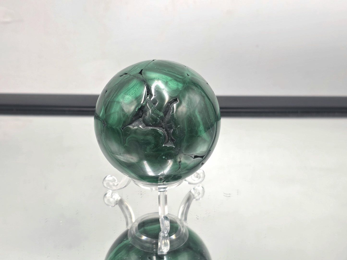 Malachite Crystal Sphere Polished (#21)