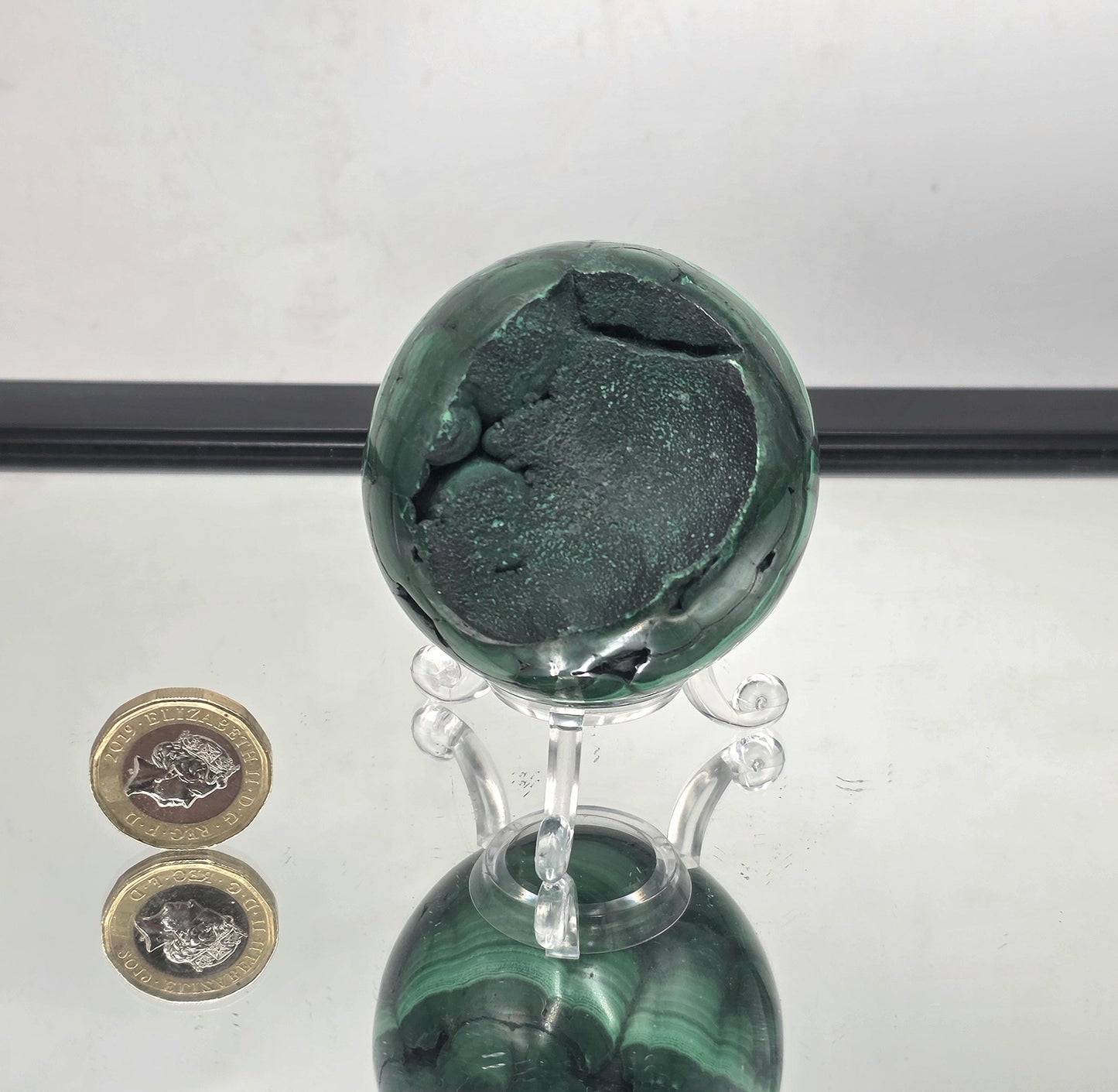 Malachite Crystal Sphere Polished (#21)
