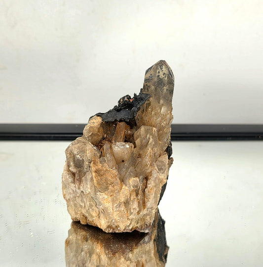 Kundalini Citrine Natural Crystal with Hematite | Citrine Quartz Cluster #60