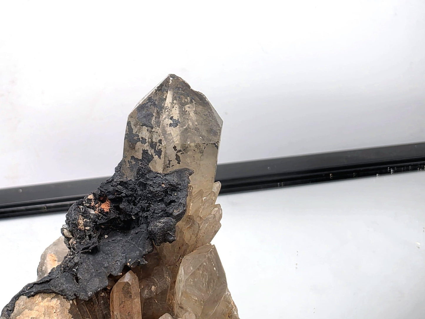 Kundalini Citrine Natural Crystal with Hematite | Citrine Quartz Cluster #60