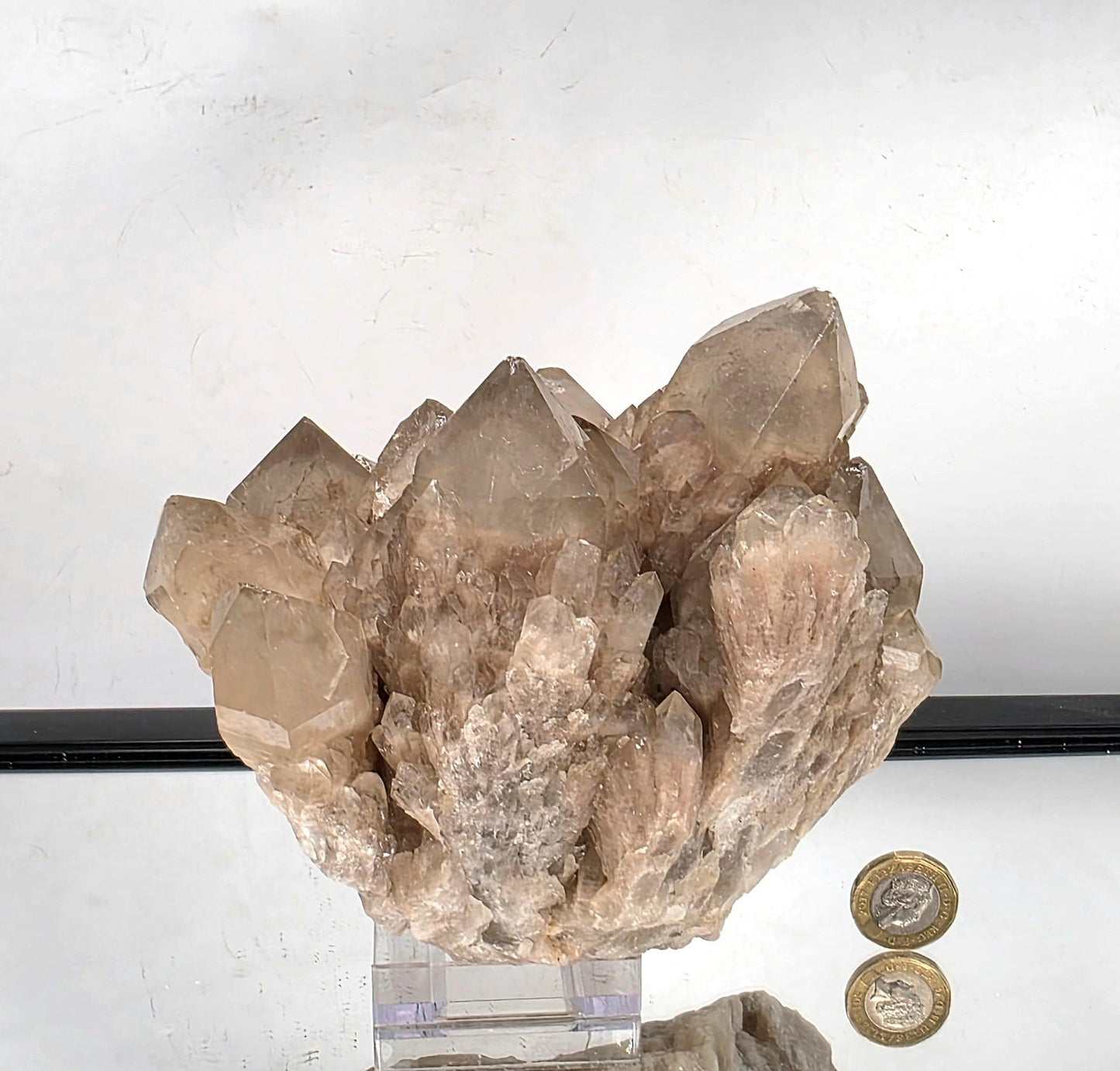 Large Kundalini Citrine Natural Crystal | Golden Citrine Quartz Cluster | Statement Home Décor #58