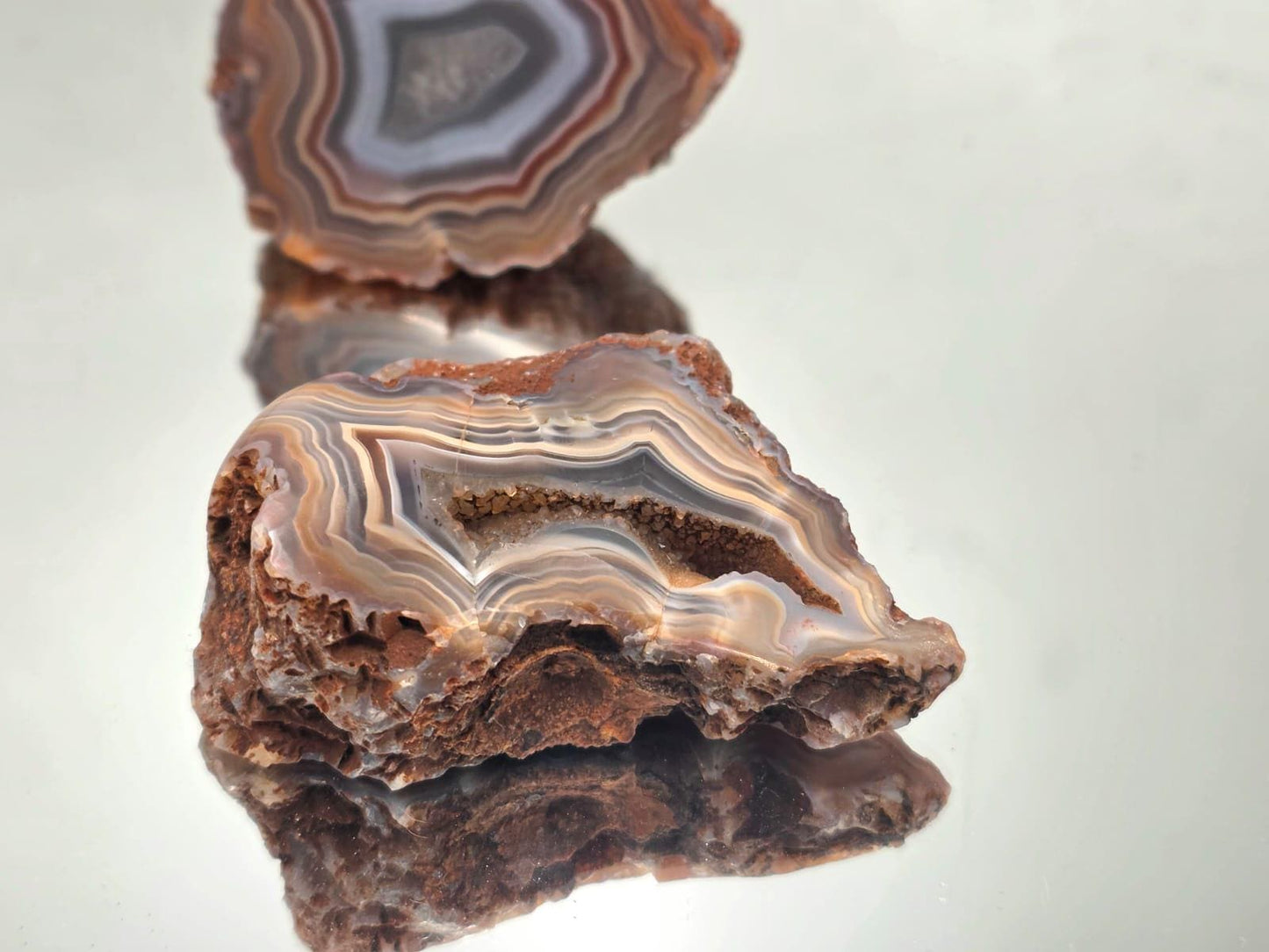 Malawi Agate  Crystal Pair #61