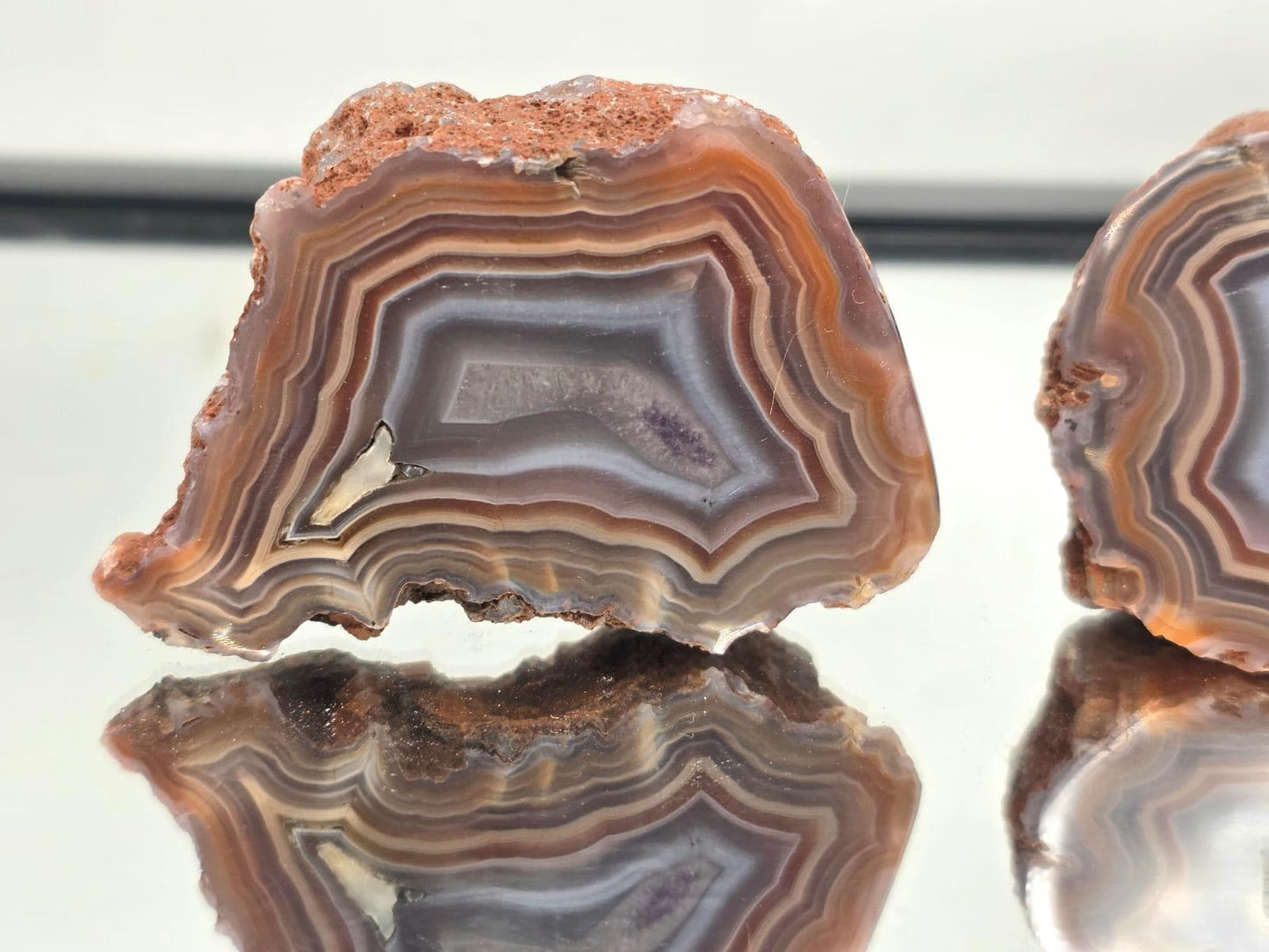 Malawi Agate  Crystal Pair #61