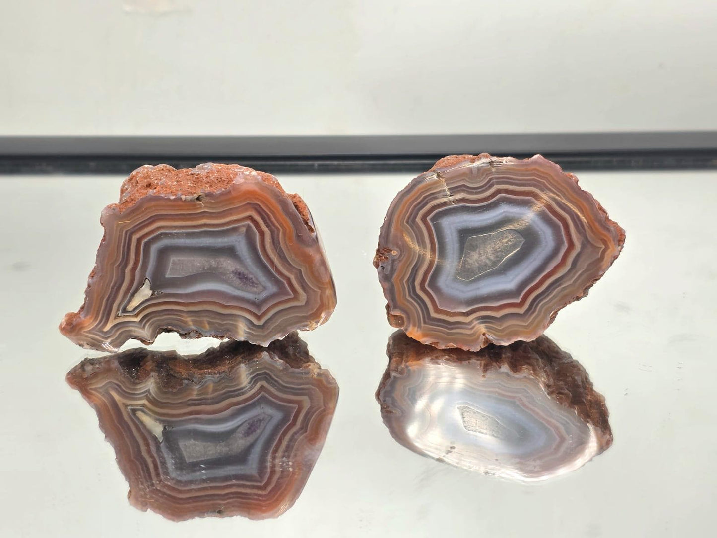 Malawi Agate  Crystal Pair #61