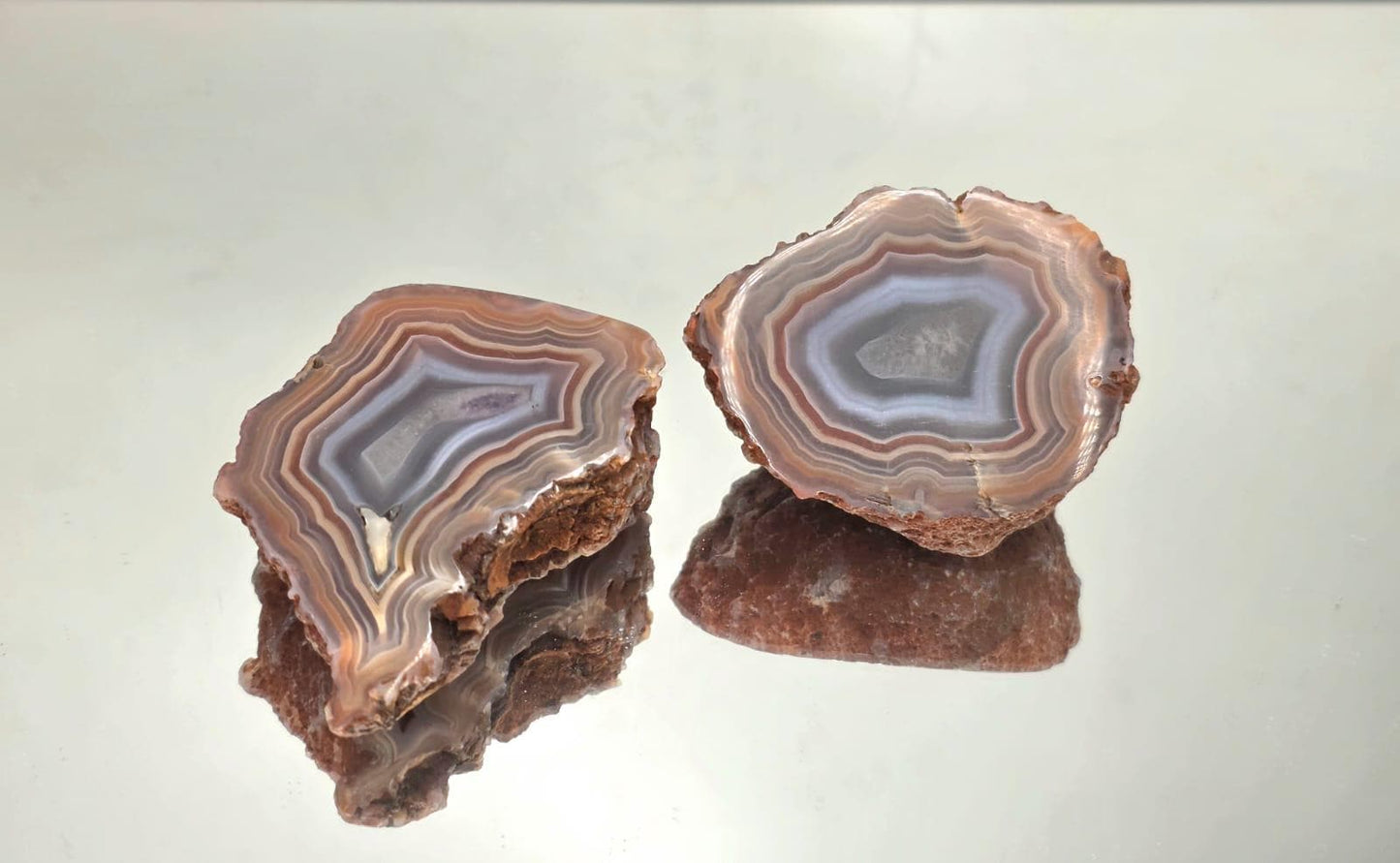 Malawi Agate  Crystal Pair #61