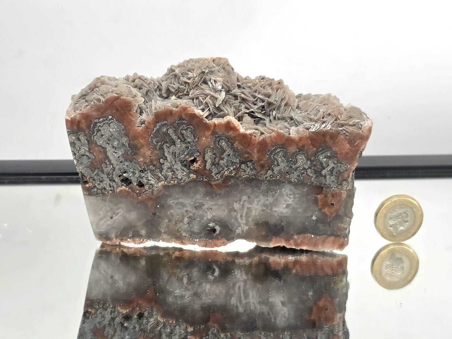Large Imperial Baryte Crystal Slice (#2)