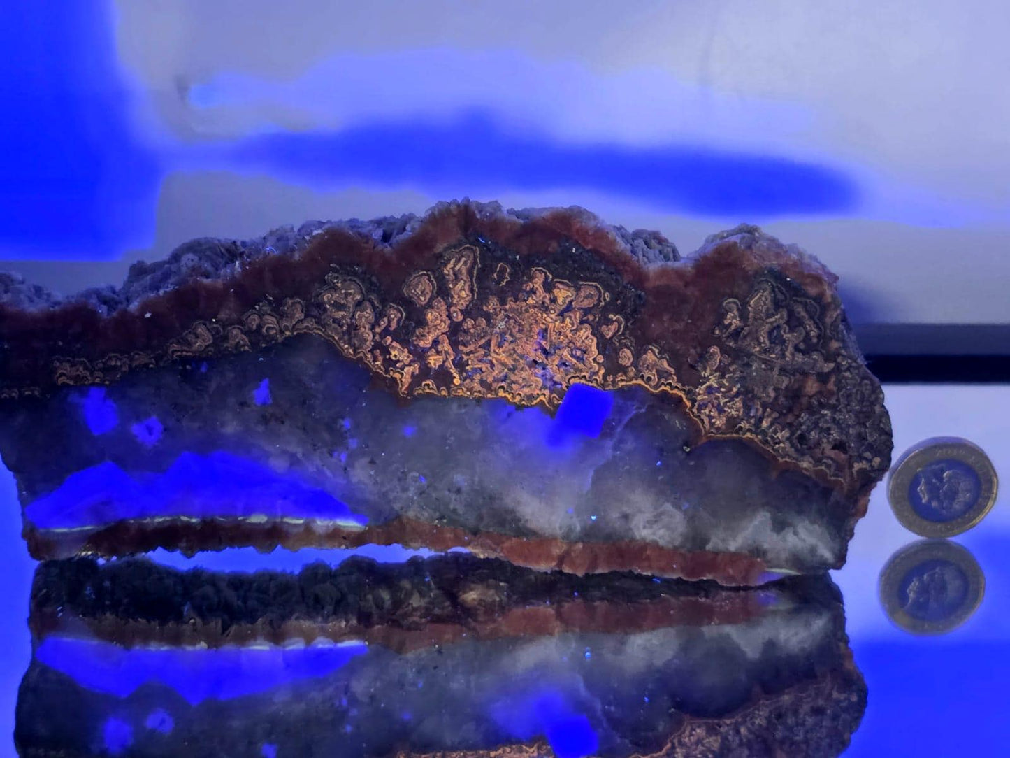 Large Imperial Baryte Crystal Slice (#3)