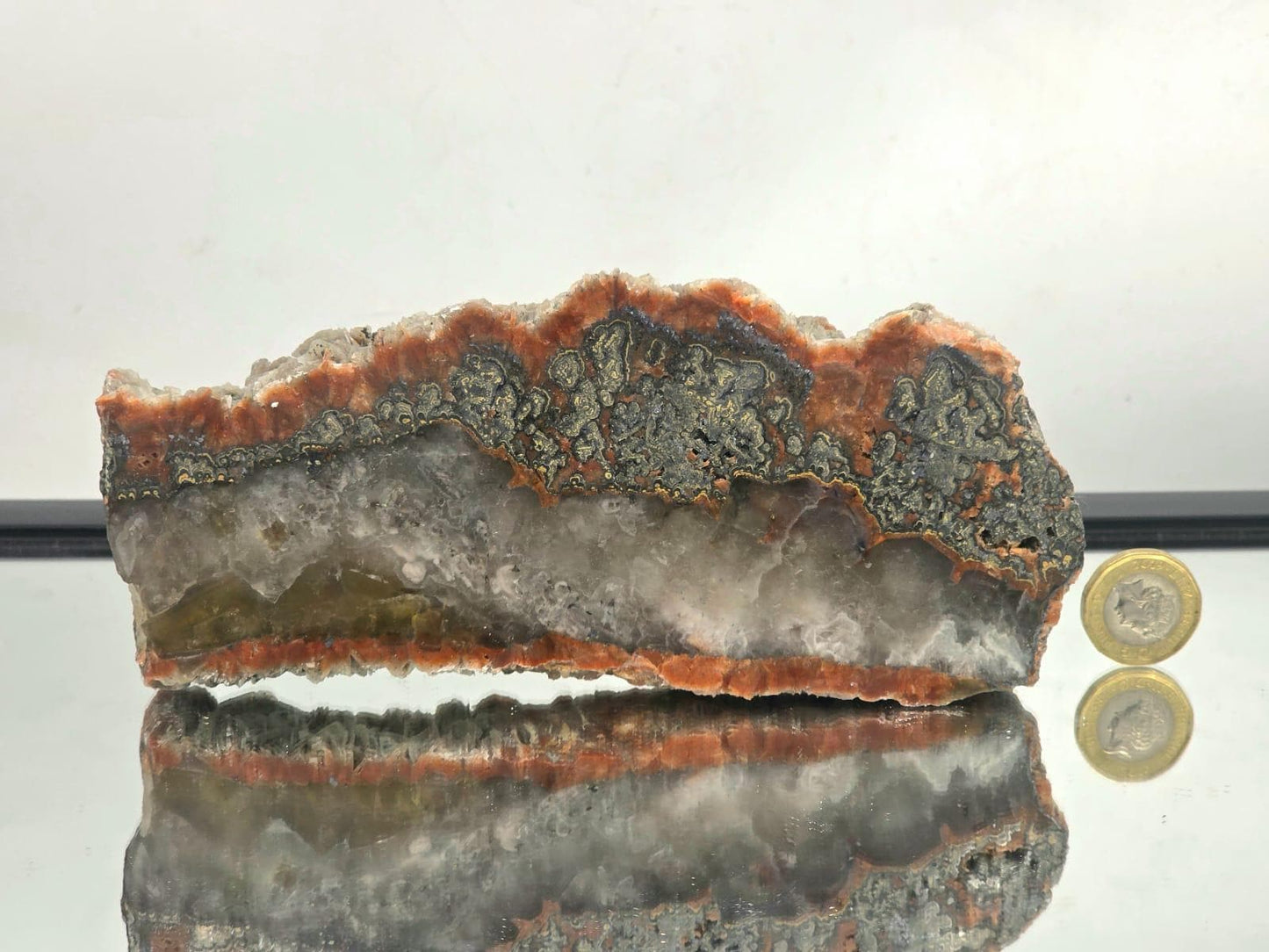 Large Imperial Baryte Crystal Slice (#3)