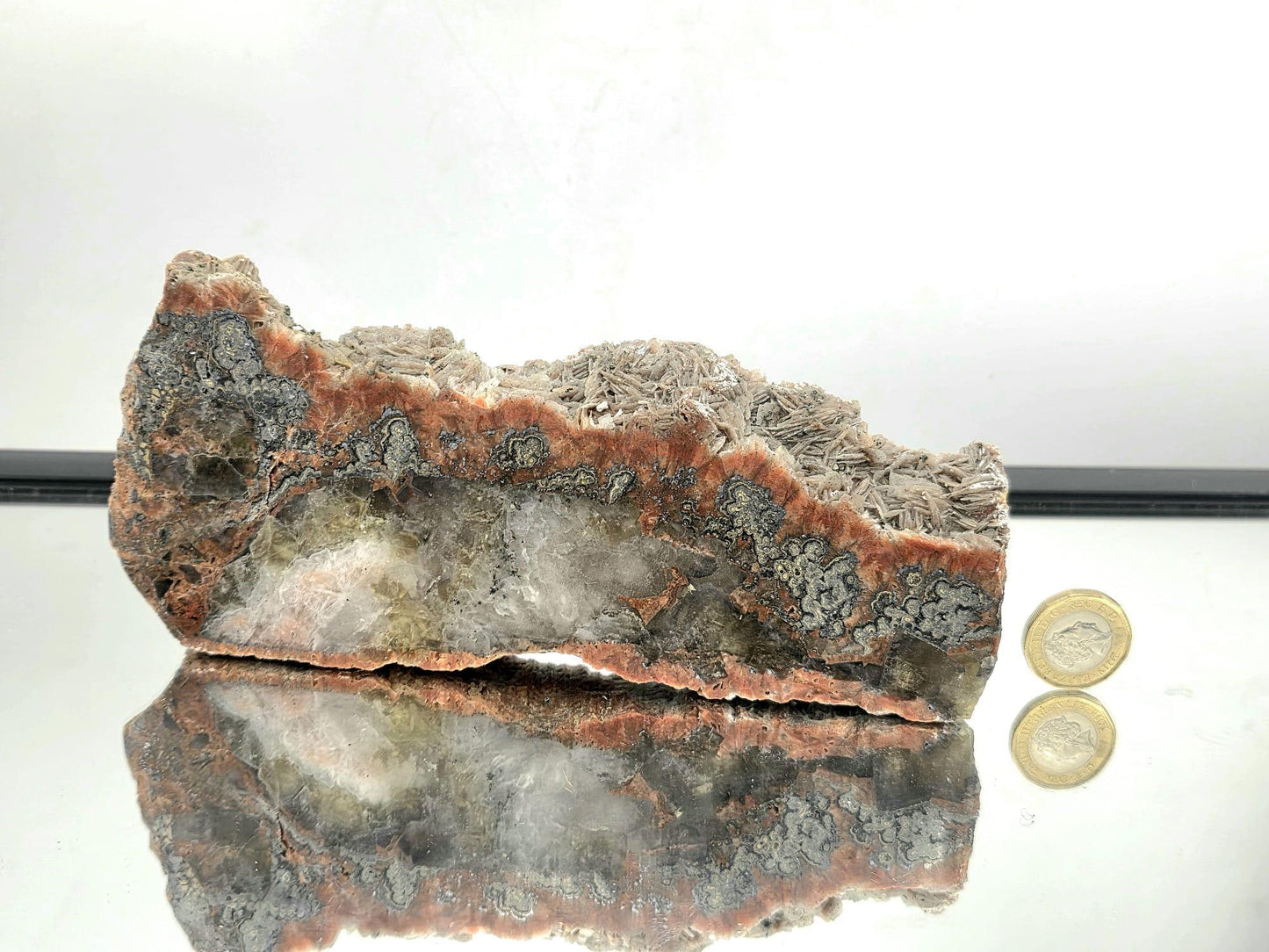 Large Imperial Baryte Crystal Slice (#1)