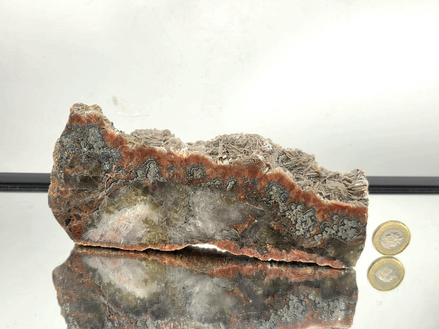 Large Imperial Baryte Crystal Slice (#1)