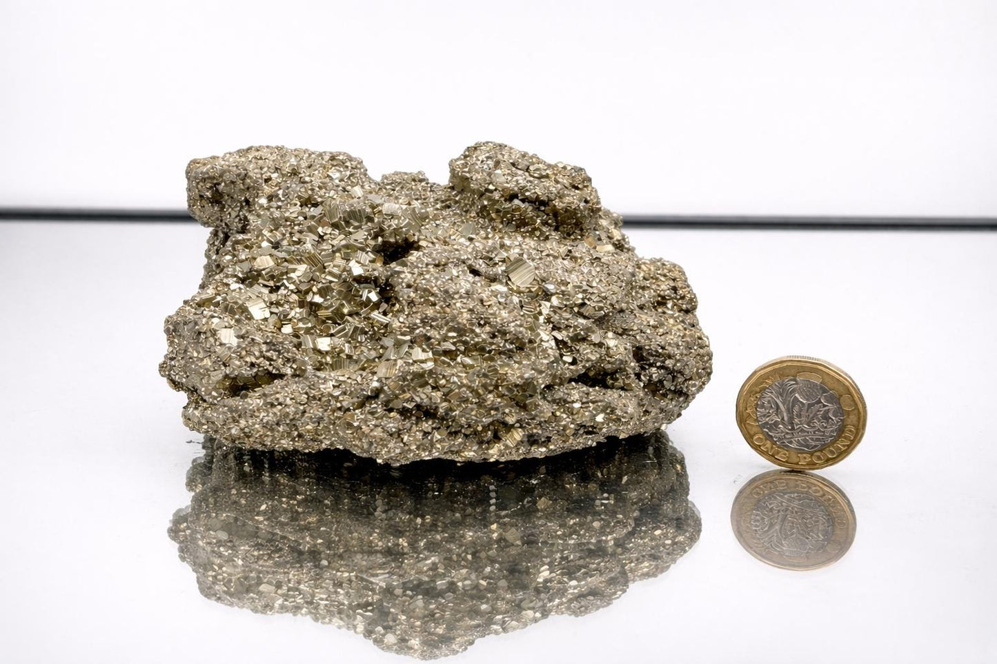 Large Pyrite Crystal Raw Cluster  - Peru 0.93KG  (#15)