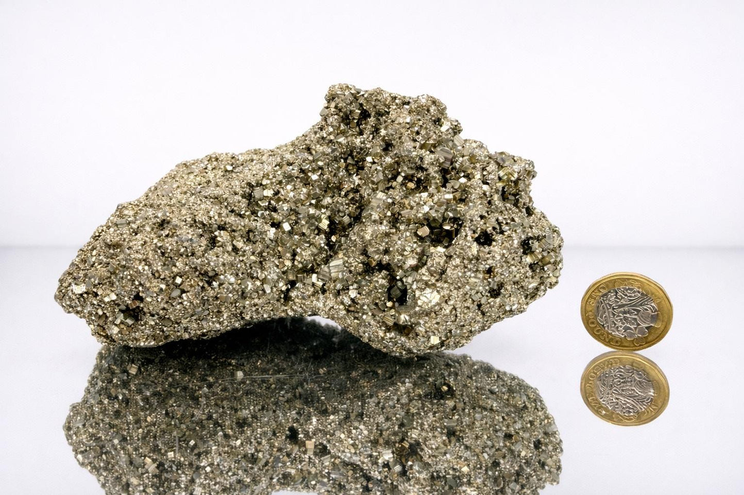 Large Pyrite Crystal Raw Cluster  - Peru 2.12KG  (#13)