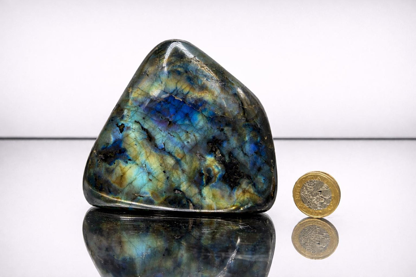 Labradorite Crystal Freeform With Strong Flash 0.66KG - Madagascar - #22
