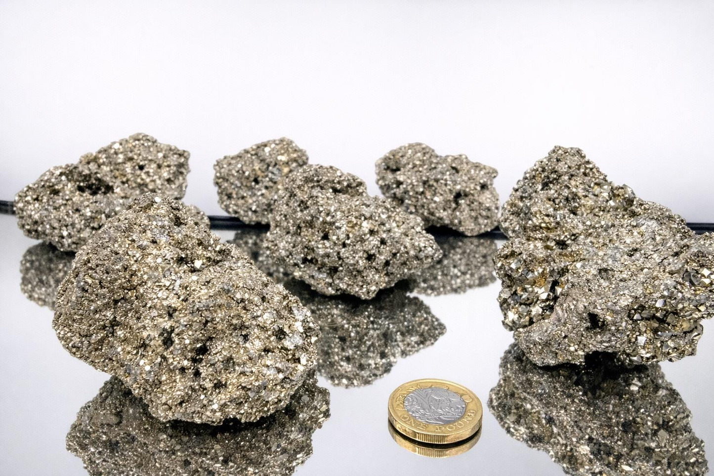 Pyrite Crystal Raw Nugget - Peru - 2.5 to 3 inches average