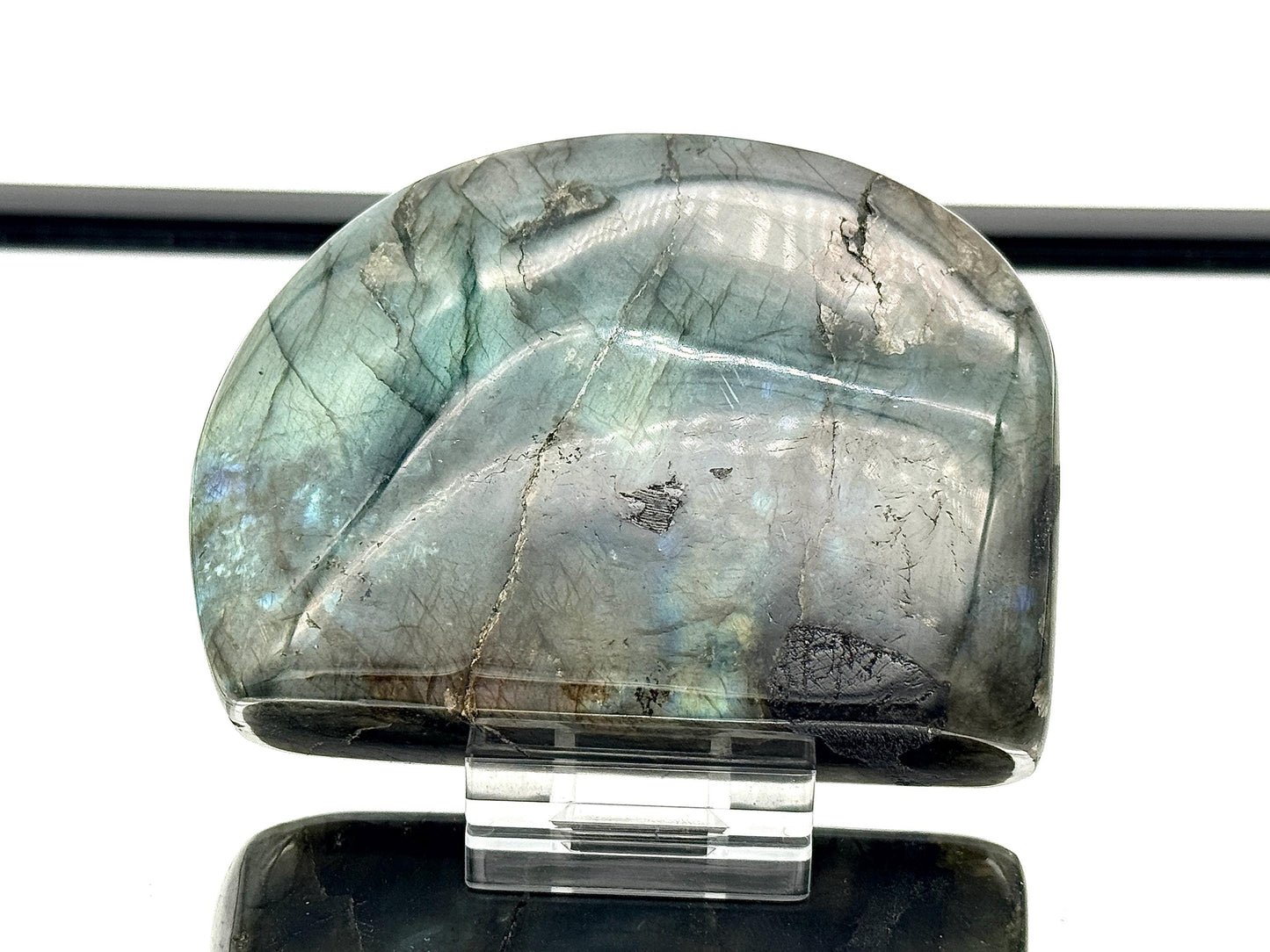 Labradorite Crystal Freeform With Strong Flash 0.48KG - Madagascar - #31