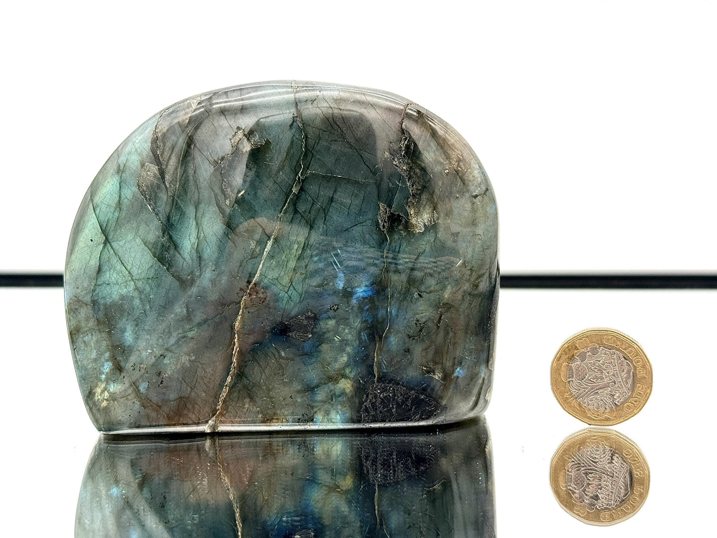 Labradorite Crystal Freeform With Strong Flash 0.48KG - Madagascar - #31