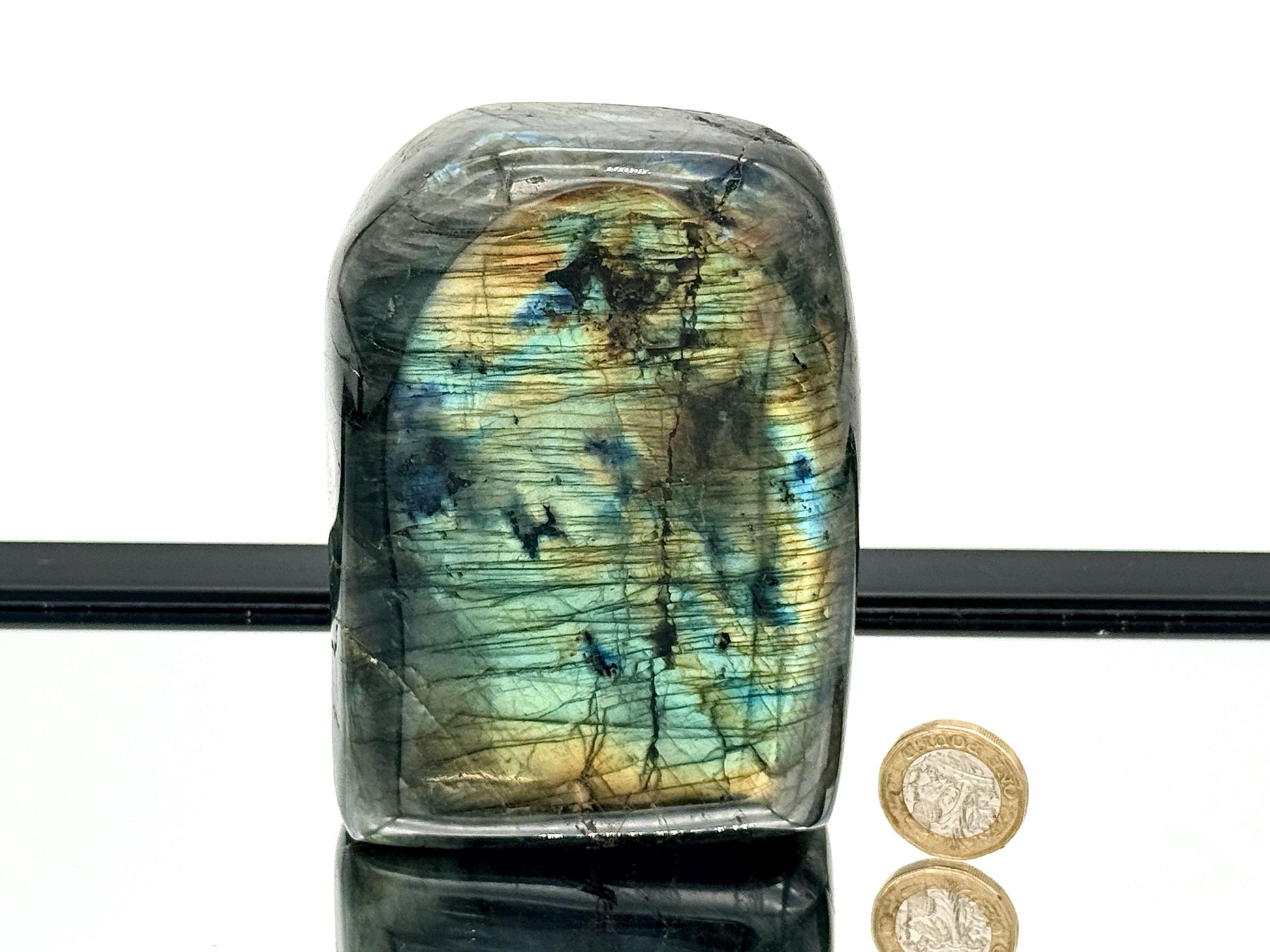 high quality labradorite crystal freeform