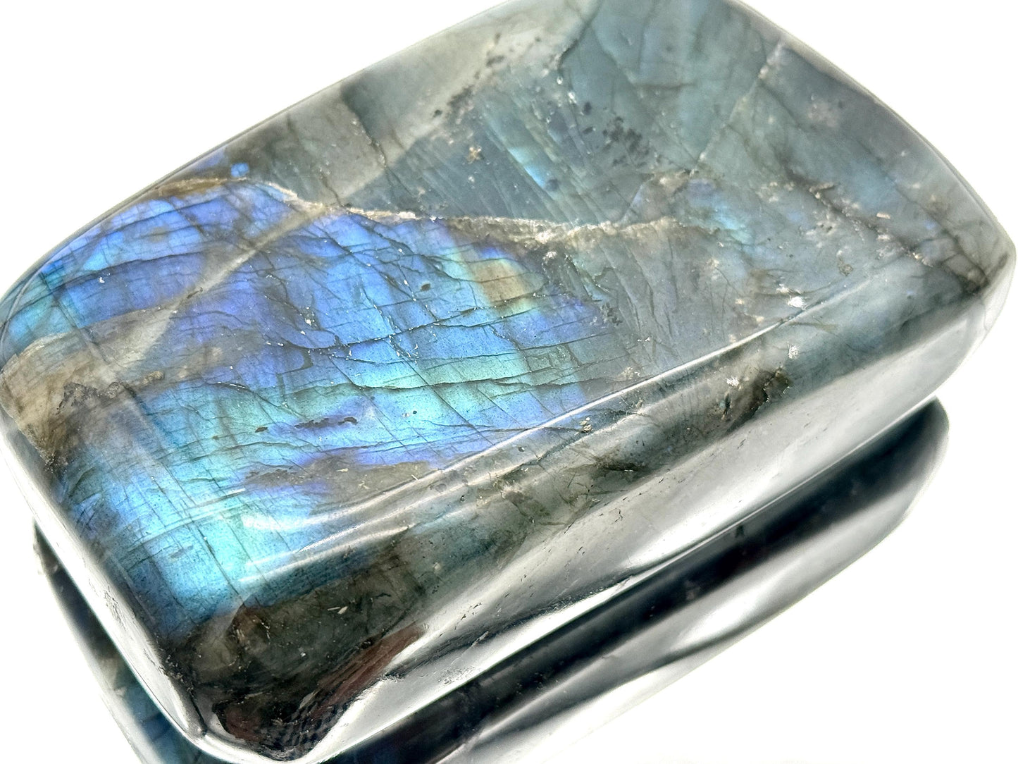 Labradorite Crystal Freeform With Strong Flash 0.65KG - Madagascar - #50