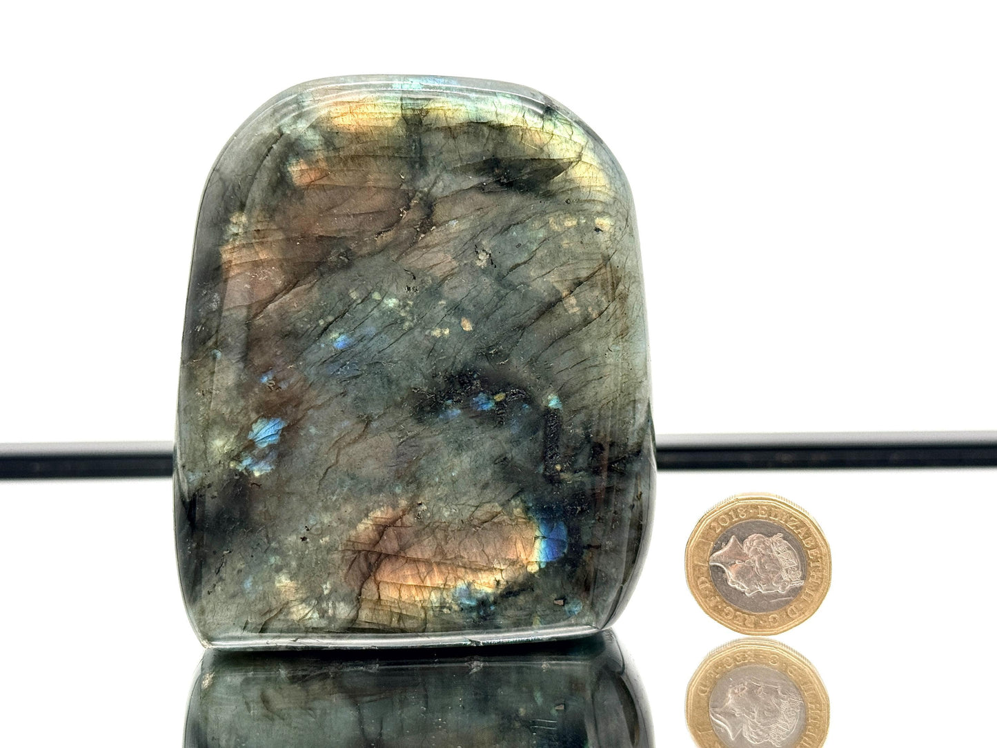 Labradorite Crystal Freeform With Strong Flash 0.63KG - Madagascar - #48