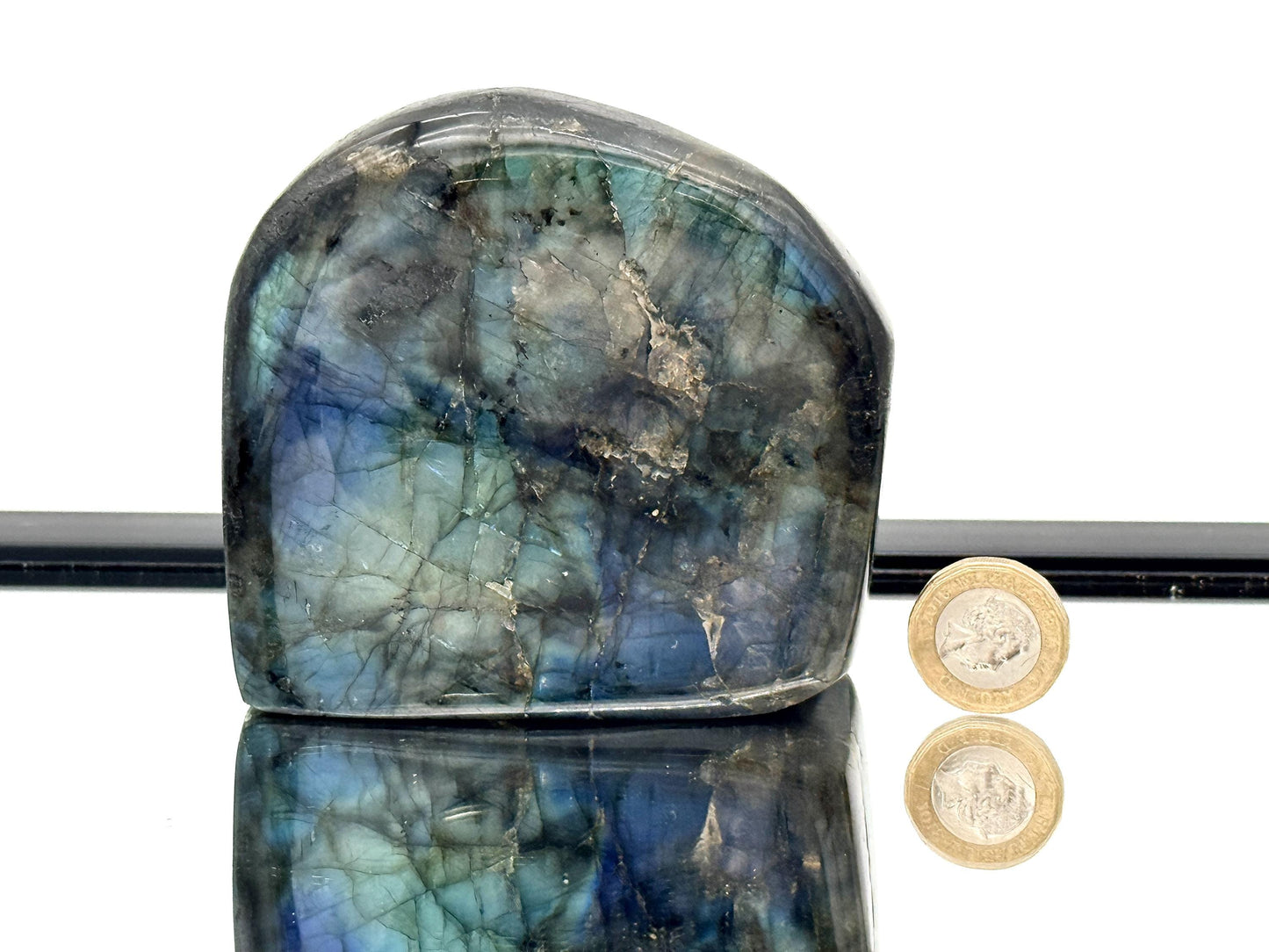 Labradorite Crystal Freeform With Strong Flash 0.73KG - Madagascar - #49