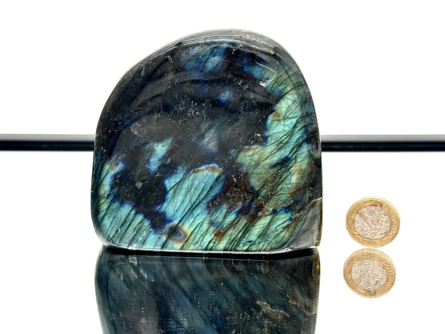 Labradorite Crystal Freeform With Strong Flash 0.69KG - Madagascar - #45