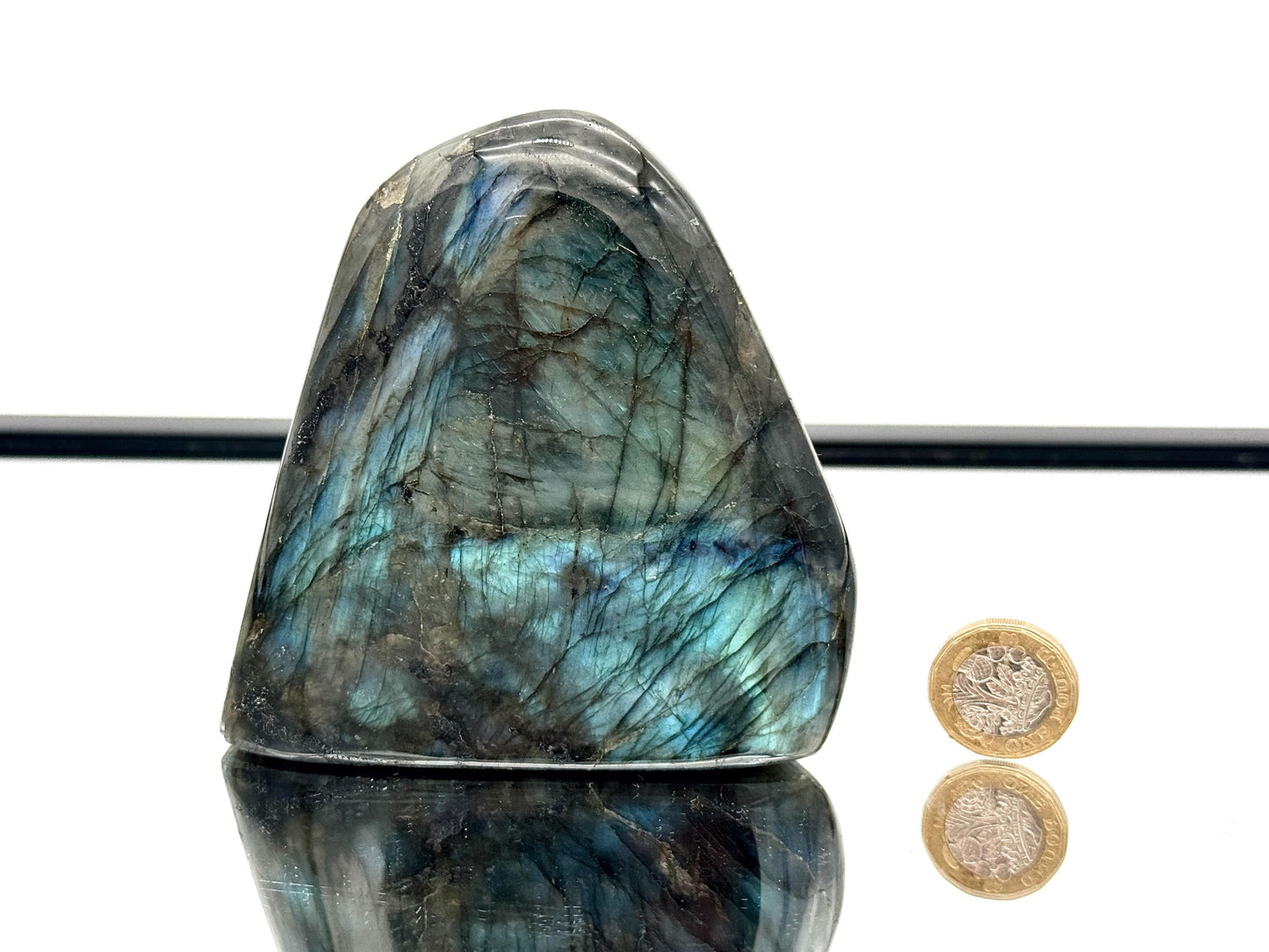 Labradorite Crystal Freeform With Strong Flash 0.78KG - Madagascar - #46