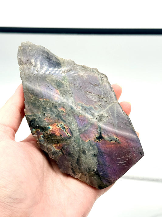 Purple Labradorite Crystal Freestanding (#16)