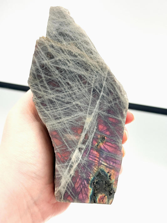 Purple Labradorite Crystal Freestanding (#14)