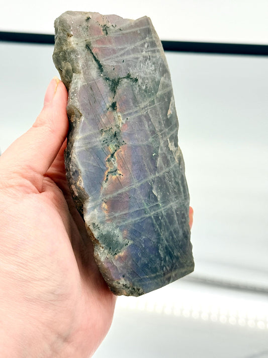 Purple Labradorite Crystal Freestanding (#12)